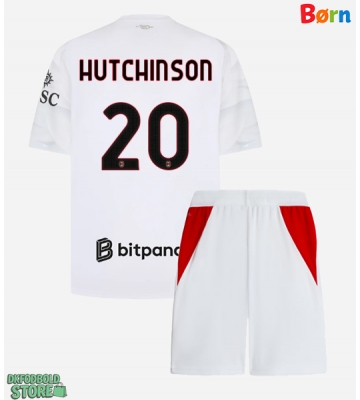 AC Milan Omari Hutchinson #20 Replika Babytøj Udebanesæt Børn 2026-27 Kortærmet (+ Korte bukser)